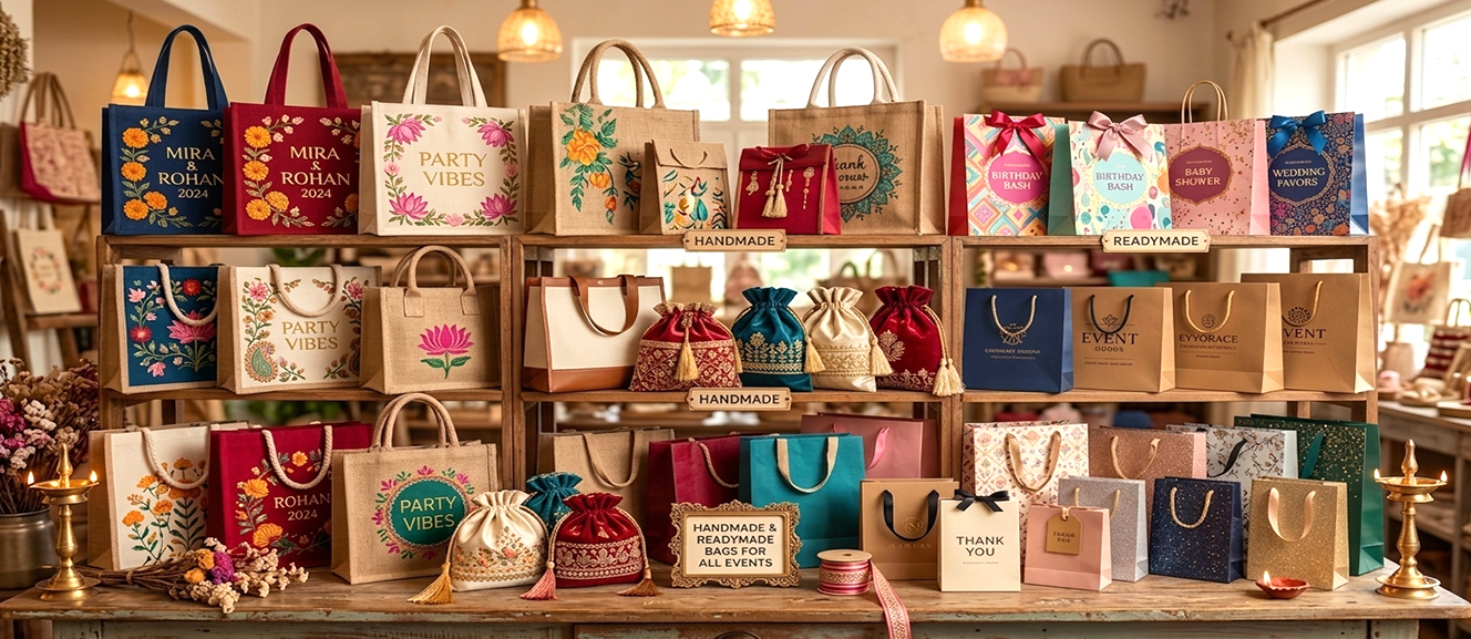 Handcrafted & Ready-Made Event Bags